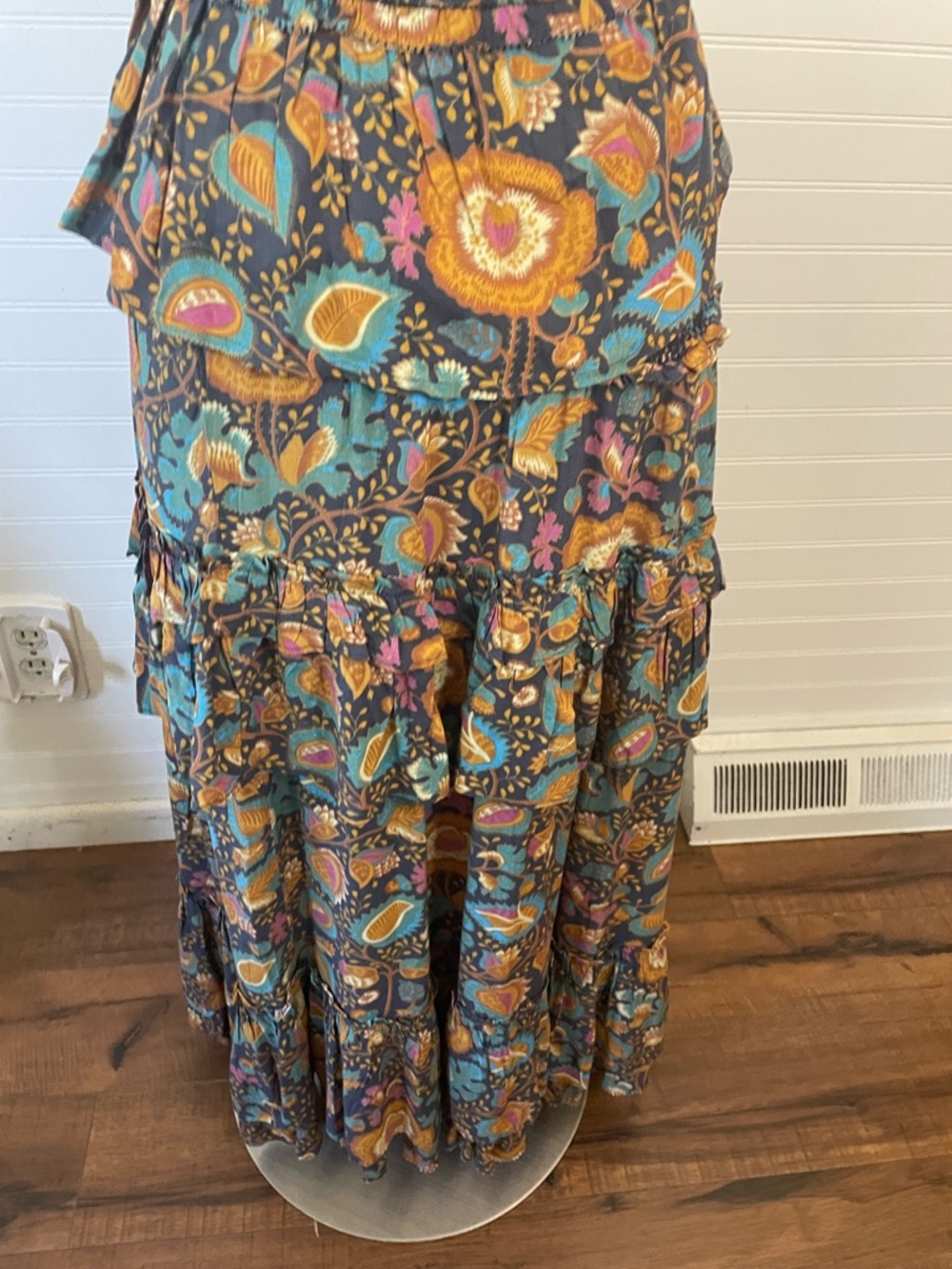 House Of Harlow 1960 Boho Floral Multicolor Top Maxi Skirt Set NEW Size XSmall - Picture 7 of 11